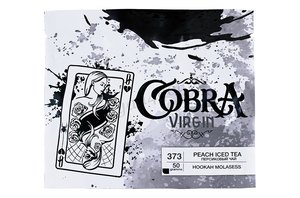 Табак для кальяна на основе чайной смеси Cobra Virgin со вкусом Peach Iced Tea (персиковый холодный чай) 50 гр.