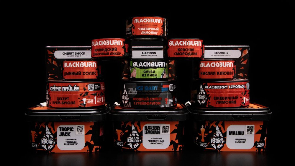 Табачная смесь для кальяна Black Burn 25 гр