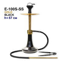 Кальян Seven Star E-100S-SS stainless steel Gold Black 57 см (полный комлект)