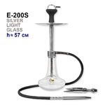 Кальян Seven Star E-200S-SS aluminum alloy silver light glass 57 см (полный комлект)