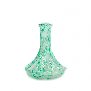 Колба Vessel Glass Крафт крошка бело-зелёная