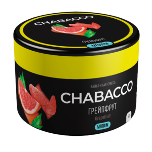 Табак для кальяна на основе чайной смеси Chabacco Medium Grapefruite (Грейпфрут) 50 гр