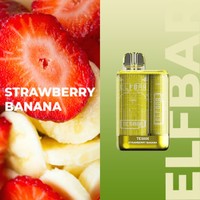 Одноразовая электронная сигарета Elf Bar TE Strawberry Banana (Клубника Банан) с подзарядкой (5000 затяжек) 