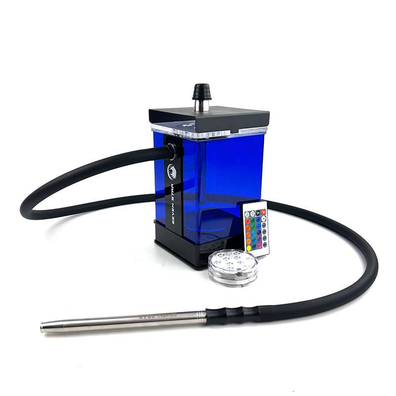 Кальян Seven Star M-4 NanoBox, 25см, (полный комплект + калауд ) синий