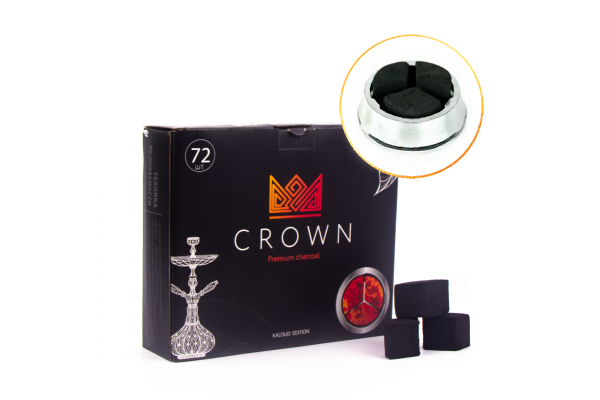Уголь кокосовый Crown Kaloud 72 шт, 1 кг